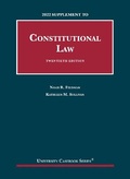 Cover: Constitutional Law, 2022 Supplement - Foundation Press