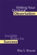 Cover: Writing Your Doctoral Dissertation - Routledge