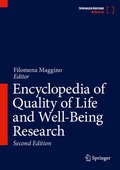Cover: Encyclopedia of Quality of Life and Well-Being Research - Springer