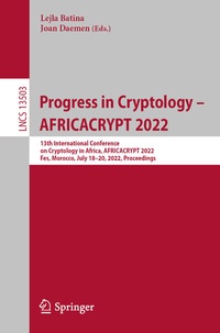 Abbildung von: Progress in Cryptology - AFRICACRYPT 2022 - Springer