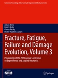 Cover: Fracture, Fatigue, Failure and Damage Evolution, Volume 3 - Springer