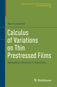 Abbildung von: Calculus of Variations on Thin Prestressed Films - Birkhäuser
