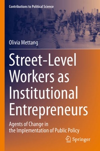 Bild: Street-Level Workers as Institutional Entrepreneurs - Springer