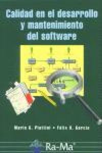 Abbildung von: Calidad en el desarrollo y mantenimiento del Software - RA-MA S.A. Editorial y Publicaciones