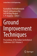 Cover: Ground Improvement Techniques - Springer