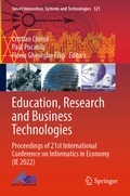 Cover: Education, Research and Business Technologies - Springer