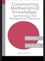 Cover: Constructing Mathematical Knowledge - Routledge