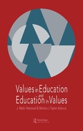 Cover: Values in Education and Education in Values - Routledge