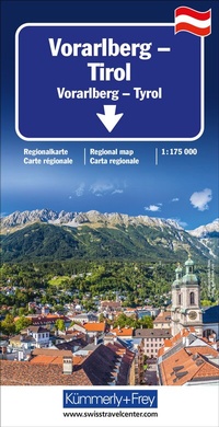 Abbildung von: Kümmerly+Frey Regional-Strassenkarte Vorarlberg, Tirol 1:175.000 - Hallwag Kümmerly+Frey