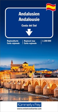 Abbildung von: Kümmerly+Frey Regional-Strassenkarte Andalusien 1:200.000 - Hallwag Kümmerly+Frey