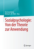 Cover: Sozialpsychologie: Von der Theorie zur Anwendung - Springer