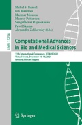 Cover: Computational Advances in Bio and Medical Sciences - Springer