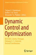 Cover: Dynamic Control and Optimization - Springer