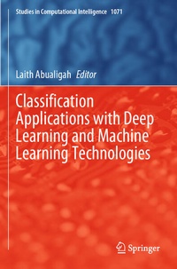 Enlarge image Cover: Classification Applications with Deep Learning and Machine Learning Technologies - Springer