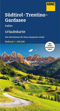 Abbildung von: ADAC Urlaubskarte Südtirol, Trentino, Gardasee 1:200.000 - ADAC Kartografie ein Imprint von MAIRDUMONT
