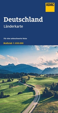 Abbildung von: ADAC Länderkarte Deutschland 1:650.000 - ADAC Kartografie ein Imprint von MAIRDUMONT