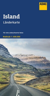 Abbildung von: ADAC Länderkarte Island 1:600.000 - ADAC Kartografie ein Imprint von MAIRDUMONT