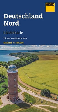 Abbildung von: ADAC Länderkarte Deutschland Nord 1:500.000 - ADAC Kartografie ein Imprint von MAIRDUMONT