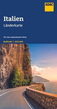 Abbildung von: ADAC Länderkarte Italien 1:650.000 - ADAC Kartografie ein Imprint von MAIRDUMONT