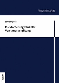 Abbildung von: Rückforderung variabler Vorstandsvergütung - Tectum Wissenschaftsverlag