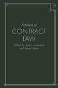 Cover: Scholars of Contract Law - Hart Publishing