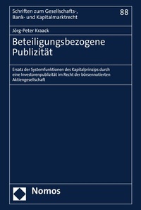 Abbildung von: Beteiligungsbezogene Publizität - Nomos