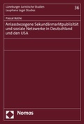 Cover: Anlassbezogene Sekund&auml;rmarktpublizit&auml;t und soziale Netzwerke in Deutschland und den USA - Nomos