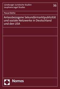 Abbildung von: Anlassbezogene Sekundärmarktpublizität und soziale Netzwerke in Deutschland und den USA - Nomos