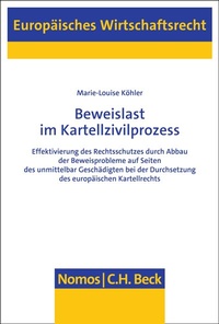 Abbildung von: Beweislast im Kartellzivilprozess - Nomos