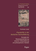 Cover: >Popularit&auml;t< in der deutschen Hochaufkl&auml;rung - Ergon