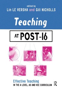 Enlarge image Cover: Teaching at Post-16 - Routledge