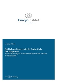 Abbildung von: Rethinking Reserves in the Swiss Code of Obligations - buch & netz