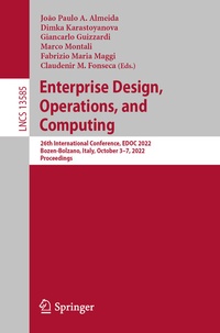 Enlarge image Cover: Enterprise Design, Operations, and Computing - Springer