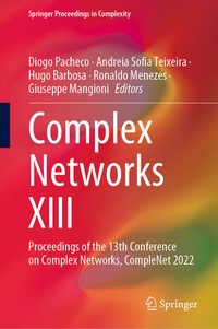 Enlarge image Cover: Complex Networks XIII - Springer