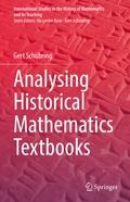Cover: Analysing Historical Mathematics Textbooks - Springer