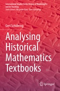 Cover: Analysing Historical Mathematics Textbooks - Springer