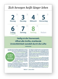 Abbildung von: Original-Leitspruch-SchrittfürSchritt-Kalender 2023 - Bellaprint Verlag GmbH