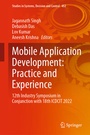 Cover: Mobile Application Development: Practice and Experience - Springer