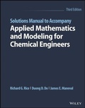 Cover: Solutions Manual to Accompany Applied Mathematics and Modeling for Chemical Engineers - Wiley
