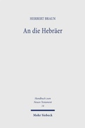 Cover: An die Hebr&auml;er - Mohr Siebeck