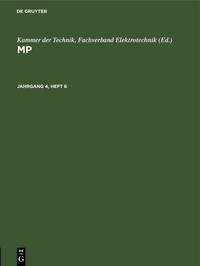 Abbildung von: MP. Jahrgang 4, Heft 6 - De Gruyter
