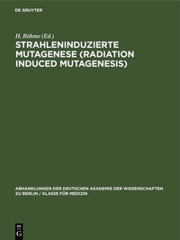 Abbildung von: Strahleninduzierte Mutagenese (Radiation Induced Mutagenesis) - De Gruyter