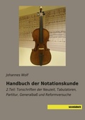 Cover: Handbuch der Notationskunde - saxoniabuch.de