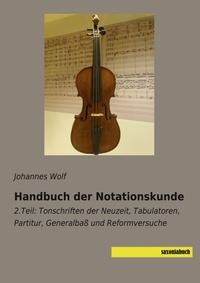 Enlarge image Cover: Handbuch der Notationskunde - saxoniabuch.de