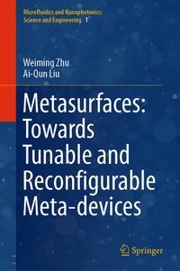 Enlarge image Cover: Metasurfaces: Towards Tunable and Reconfigurable Meta-devices - Springer