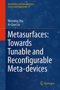 Cover: Metasurfaces: Towards Tunable and Reconfigurable Meta-devices - Springer