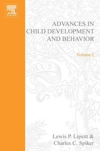 Enlarge image Cover: Adv in Child Development &Behavior V 1 - Academic Press