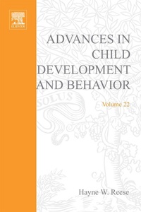 Enlarge image Cover: Adv in Child Development &Behavior V22 - Academic Press