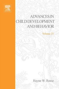Enlarge image Cover: Adv in Child Development &Behavior V23 - Academic Press