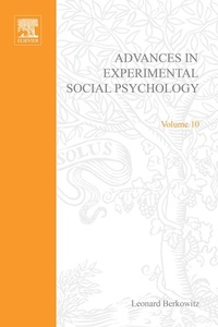 Enlarge image Cover: Advances in Experimental Social Psychology - Academic Press